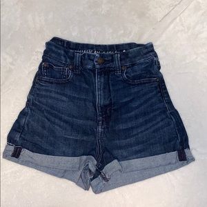 Ultra High Waist Jean Shorts
